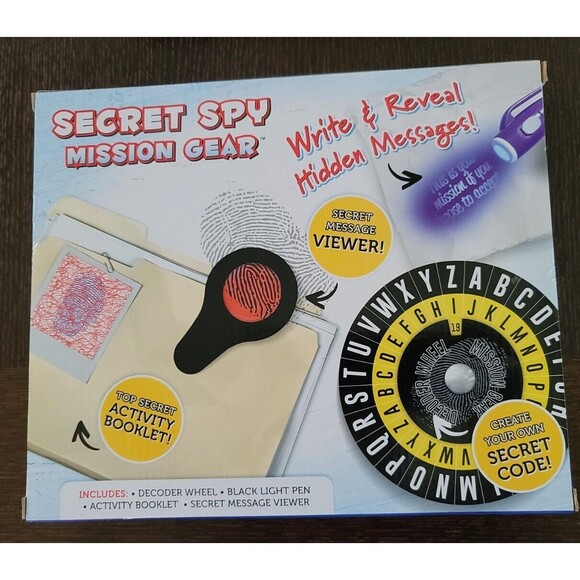 Secret Spy Mission Gear Kid Top Secret Activity Booklet Code Set Kit Play 2 Play - Picture 3 of 5